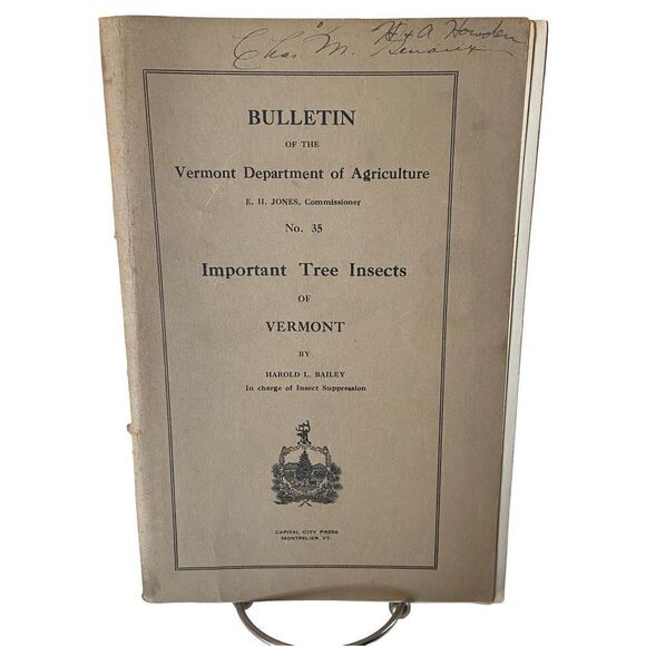 Bulletin Department of Agriculture Important Tree Insects of Vermont Booklet - Picture 1 of 9